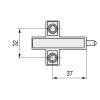 SOPORTE ADAPTADOR PARA SMOVE GRIS CON TOPE