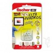 BLISTER FIJACUADROS FISCHER BLANCO (8ud) (Soportan 8 kgs de peso) -  BricoBlue