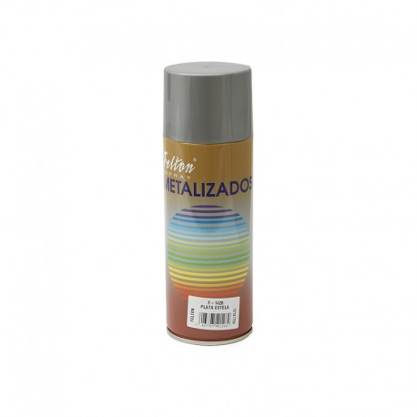 SPRAY PINTURA METALIZ PLATA ESTELA 400ml