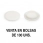 TAPA CANELA AG.18MM BLANCO (100U)