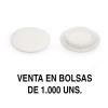 TAPA CANELA AG.18MM BLANCO (1.000U)