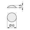 LAGRIMA ADHESIVA GOMA EVA 10x1,5 TRANSPARENTE -GRANEL-