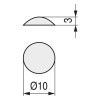 LAGRIMA ADHESIVA GOMA EVA 13X7,5 TRANSPARENTE