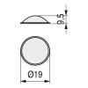 LAGRIMA ADHESIVA POLIURETANO 19X9,5 TRANSPARENTE (21U)