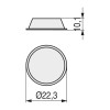 LAGRIMA ADH.POLIURET. 22,3X10,1 TRANSPARENTE (18U)