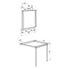 BASTIDOR PLEGABLE ATARA PARA MESA H70 ALUMINIO