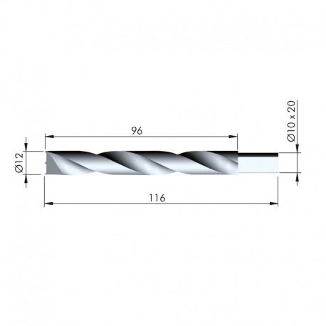 BROCA REKORD 12 TECH H83 VERTICAL