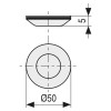 DESLIZANTE PTFE Ø50 ADHESIVO GRIS