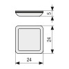 DESLIZANTE PTFE 24X24 ADHESIVO GRIS