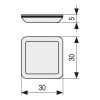 DESLIZANTE PTFE 30X30 ADHESIVO GRIS