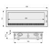 PASACABLE CON TAPA AMORTIGUADA CON 2 USB ACABADO PLATA