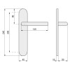 MANILLA INOX-ART HERA 245x45 TORNILLO VISTO