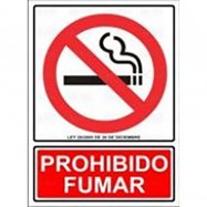 SEÑAL 2100 PLÁSTICO 297x210 "PROHIBIDO FUMAR"