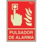 SEÑAL 7005 PLÁSTICO 297x210 "PULSADOR DE ALARMA"