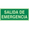 SEÑAL 1036 PLÁSTICO 420x210 SALIDA DE EMERGENCIA"