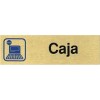 PLACA ALUMINIO ORO 150x45 CAJA"