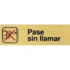 PLACA ALUMINIO ORO 150x45PAS.SIN LLMAR"