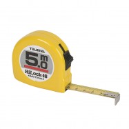 FLEXOMETRO HI-LOCK-16 TAJIMA 5MTOS CAJA ABS. CINTA ACERO AMARILLO. HOMOLOGADO.