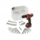 ATORNILLADOR COMPACTO 1x10,8V-Li BDCDD12 LATA + 50 ACCESORIOS