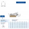 BISAGRA 110º CLIP CAM P/M ACODADO C91350BZGMGWS PARA PERFIL METALICO-CAM BRAZO REGULABLE BISAGRA