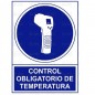 SEÑAL PLÁSTICA "CONTROL OBLIGATORIO DE TEMPERATURA"