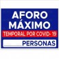 SEÑAL PLÁSTICA "AFORO MÁXIMO"