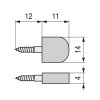 SOPORTE ESTANTE PQ CON TORNILLO BLAN (1.000U)