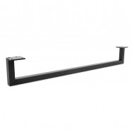 PATA METAL BRUSS L820 H120 NEGRO MATE  PLACA SUJECION 100X40