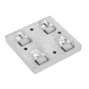 PLACA ENGANCHE CUÑA PARA PATA MESA RAL 9006