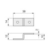 SOPORTE ANGULAR FORMA Z 38x14