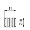 CASQUILLO CENTRAJE MESA HEMBRA 10-12 ZINCADO