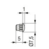 TAPA MINA AG.5MM BLANCO (500U)