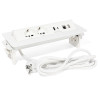 REGLETA ENCHUFES BASCUL. SWING-S BLANCO  (2xTT, 1xUSB DATOS, 1xUSB-A+C, 1xRJ45)