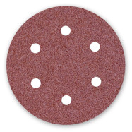 DISCO VELCRO CORINDON 150mm G.80 6A 6 AGUJEROS