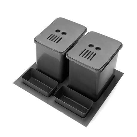 CUBO BASURA ELEGANS M600 2X16L. 2 BOTONES ANTR PARA M450 GIRAR BANDEJA