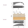 BASE SOLAPADA PARA K-PUSH TECH L20 GRIS (BASE INFERIOR + TAPA SUPERIOR)