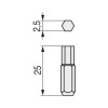 PUNTA ATORNILLAR EX 1/4" L25