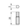 PUNTA ATORNILLAR EX 1/4" L25