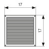 REJILLA ALUMINIO BUTANO