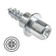 TORNILLO SOPORTE CAZOLETA FLIPPER 5.8x20 ZINCADO