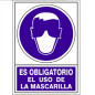 SEÑAL 622 PLAST.295x210"OBL.USO.MASCA." ES OBLIGATORIO EL USO DE MASCARILLA