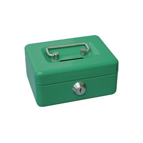 CAJA CAUDALES C/LLAVE 90X20X160 VERDE