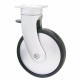 GIOTTO RUEDA GIRATORIA CON PLACA ø130 H185 ALUMINIO CON FRENO