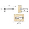 TORNILLO EXCENTRICA SUPERLOCK M6-9 ZINCADO