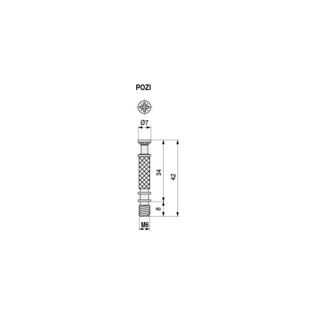 TORNILLO PARA EXCÉNTRICAS MI-FIX M6 7-42