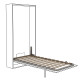 SOMIER VERTICAL 150x190 CON PATA BASCULANTE ACABADO GRIS