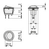 INTERRUPTOR UNIPOLAR DYAL-MINI PARA EMBUTIR