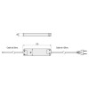 TRANSFORMADOR 20W LEDS 12V DC 128x50x15 IP20. CLASS 2.