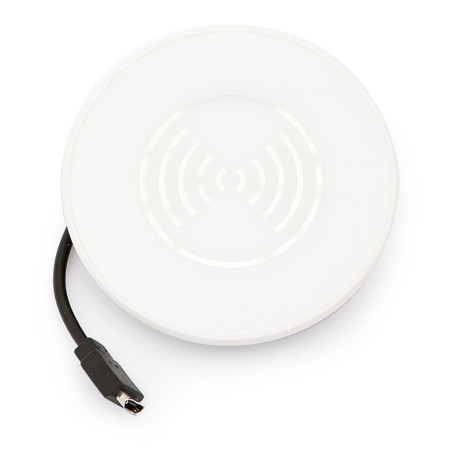 CARGADOR WIRELESS EMBUTIR BLANCO ø80 H12