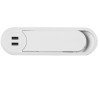 PASACABLE OVAL TICAL 180x53 2 USB ACABADO BLANCO